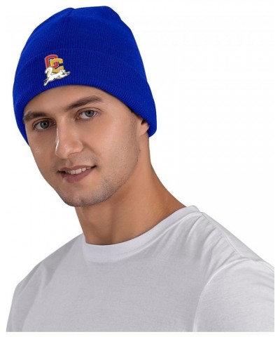 Oberlin College Logo Beanie Hat for Men and Women Winter Warm Hats Knit Slouchy Thick Skull Cap Blue $6.63 Skullies & Beanies