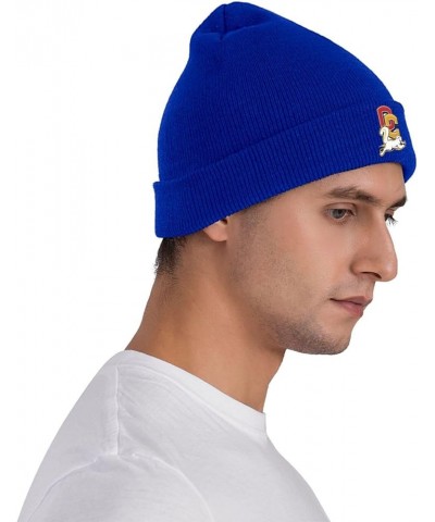 Oberlin College Logo Beanie Hat for Men and Women Winter Warm Hats Knit Slouchy Thick Skull Cap Blue $6.63 Skullies & Beanies