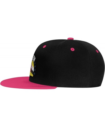 The Brunei Flag and Freedom Snapback Hat for Men Women Baseball Cap Trucker Flat Bill Hats Dad Caps Pink $10.42 Baseball Caps