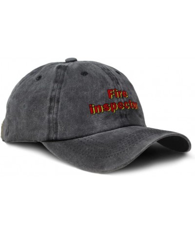 Soft Washed Baseball Cap Fire Inspector Cotton Dad Hats for Men & Women Black Design Only $14.26 Baseball Caps