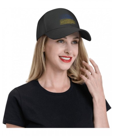 American USA Ukraine Half Flag Classic Duckbill Caps for Stylish Sun Protection Black $11.41 Baseball Caps