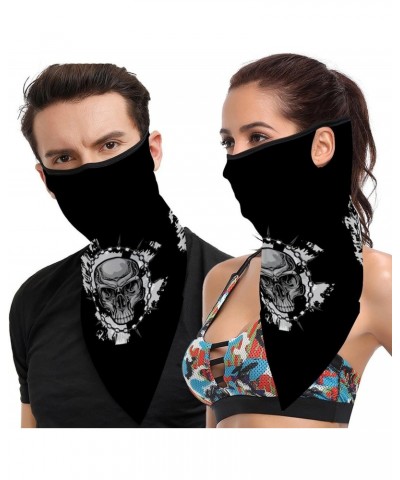 Skull Chain Unisex Face Mask Breathable Neck Gaiter Face Covers Ear Hanging Seamless Bandanas Scarf, xdgfd5645 $15.33 Scarves