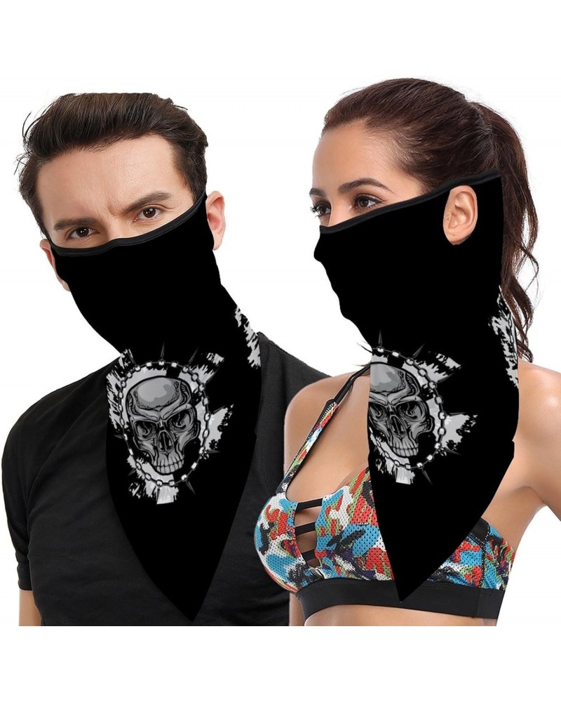 Skull Chain Unisex Face Mask Breathable Neck Gaiter Face Covers Ear Hanging Seamless Bandanas Scarf, xdgfd5645 $15.33 Scarves