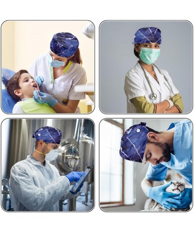 Bouffant Nurse Hats,Scrub Cap Adjustable Scrub Hats with Sweatband L519e3qehq $12.31 Skullies & Beanies