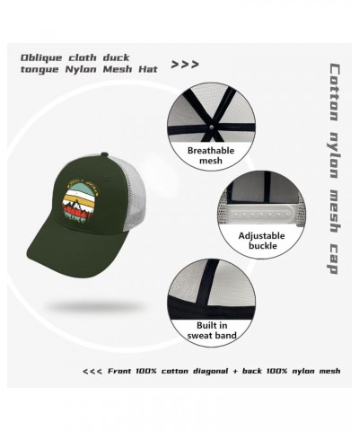 Hiking Hats for Men Hiking Lover Gift Black Snapback Hats for Men Hats Snapback Unisex Mesh Ball Hat Army Green 2 $10.82 Base...