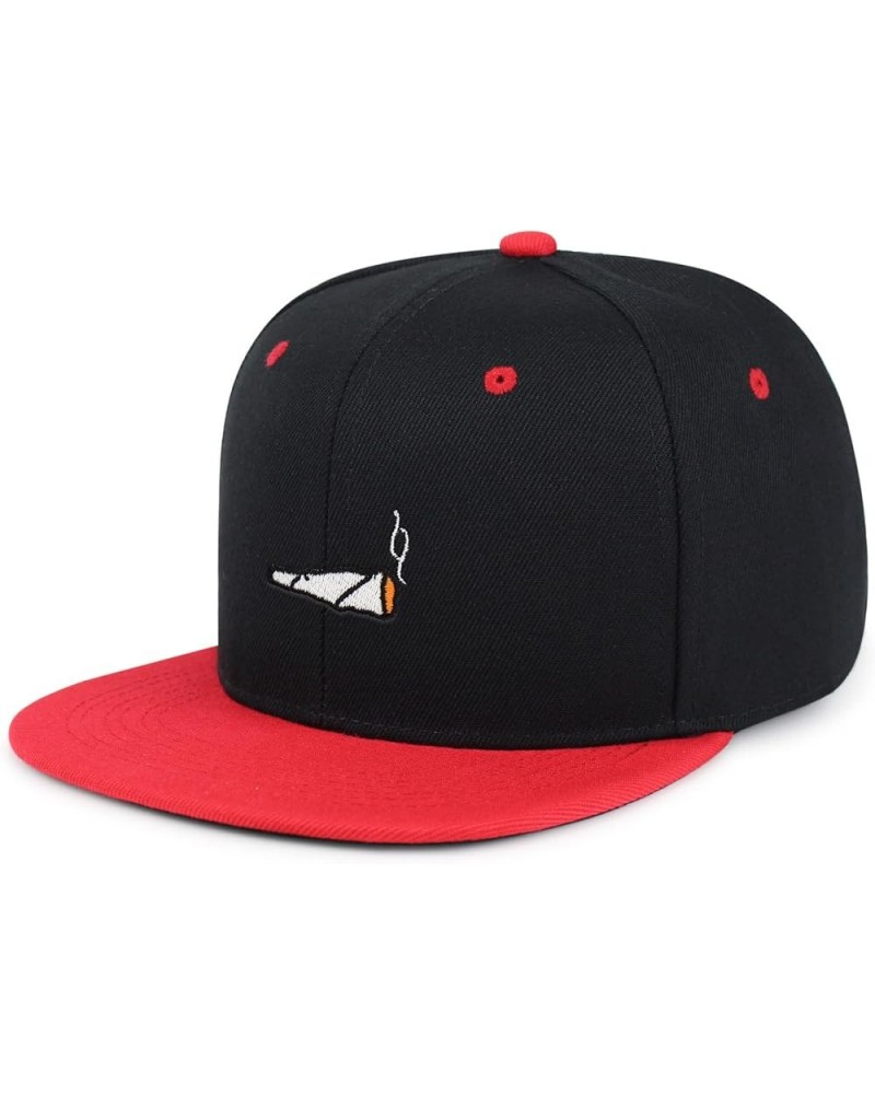 Joint Hip-Hop Snapback Hat Embroidered Baseball Cap Marijuana 22. Black/Red $11.99 Baseball Caps