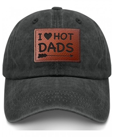 I Love Hot Dads Cowboy Hat Funny Baseball Caps Gifts for Dad Who Like Engraved,Golf Cap Suitable for Outdoor, Allblack $8.81 ...