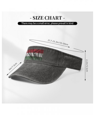 Silk Style Flag of Hungary Sun Visor Hats for Women Men Adjustable Sports Sun Hats Cotton Golf Cap Deep Heather $12.87 Visors