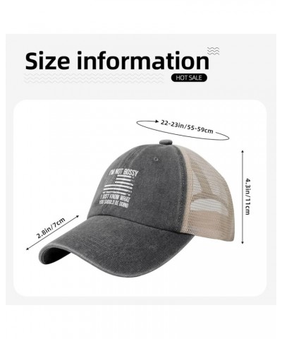 I'mBoss I Just Know What You Should Be Doing Mesh Hat Distressed Washed Cotton Trucker Hat Low Profile Summer Baseball Cap De...