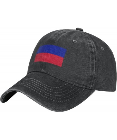 Flag of Haiti (Civil) Baseball Cap for Men Women Hats Adjustable Vintage Cowboy Hat Sun Hat Black $12.32 Cowboy Hats