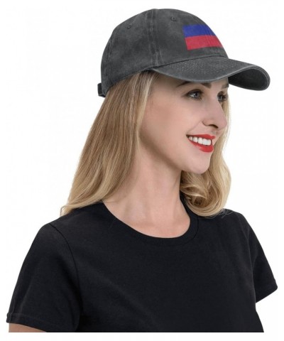 Flag of Haiti (Civil) Baseball Cap for Men Women Hats Adjustable Vintage Cowboy Hat Sun Hat Black $12.32 Cowboy Hats