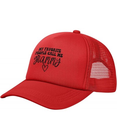 My Favorite People Call Me Grammys Cap Fashion Trucker Baseball Hat Unisex Red $8.69 Baseball Caps