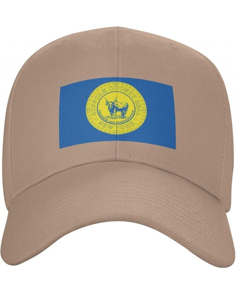 Flag of Suffolk County, New York Baseball Cap for Men Women Hat Adjustable Truck Driver Baseball Caps Dad Hats Natural $13.36...