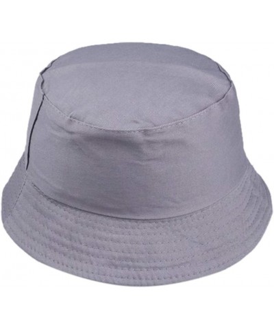 Mens Womens Solid Color Bucket Hat for Women Teens Girls Fisherman Outdoor Summer Travel Beach Caps Packable UPF Dark Gray 3 ...