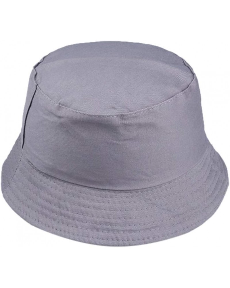 Mens Womens Solid Color Bucket Hat for Women Teens Girls Fisherman Outdoor Summer Travel Beach Caps Packable UPF Dark Gray 3 ...