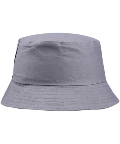 Mens Womens Solid Color Bucket Hat for Women Teens Girls Fisherman Outdoor Summer Travel Beach Caps Packable UPF Dark Gray 3 ...