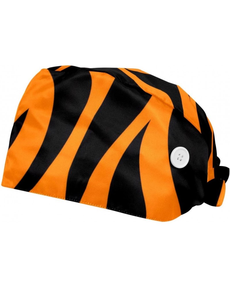 2 Pack Surgical Caps for Women and Men, Tie Back Scrub Hats with Sweatband, Abstract Animal Print Pattern $8.68 Skullies & Be...