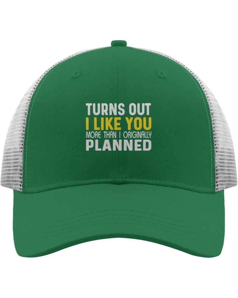 turnss Out i Like You More thans i Originally plannedd Golf hat Funny Golf hat Apricot Womens Baseball caps Gifts for Green $...