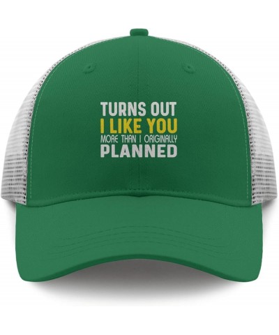 turnss Out i Like You More thans i Originally plannedd Golf hat Funny Golf hat Apricot Womens Baseball caps Gifts for Green $...