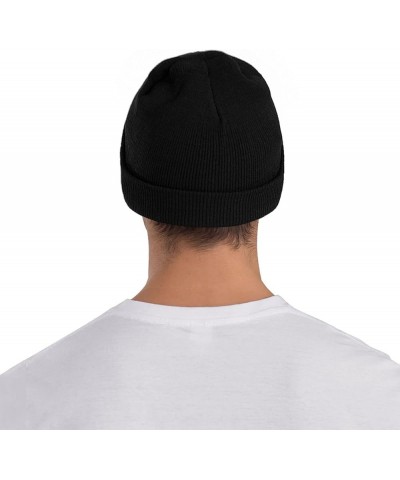 Beanie for Women Men Winter Beanies Ocean After Storm Knit Hat Warm Fashion Knitted Hats Black $11.26 Skullies & Beanies