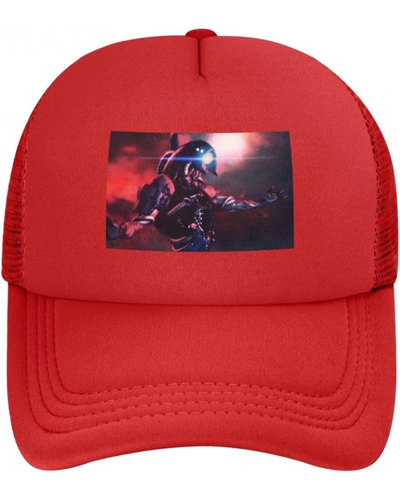 Game Mass Baseball Cap Effect 3D Printing Hip Hop for Men Women Adjustable Baseball Cap Black Red $11.15 Baseball Caps