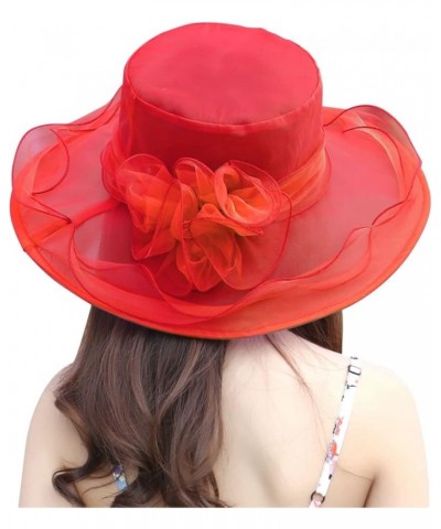 Women's Church Fascinator Bridal Tea Party Wedding Hat Marching Band Hats for Women A-rd1 $8.78 Rain Hats