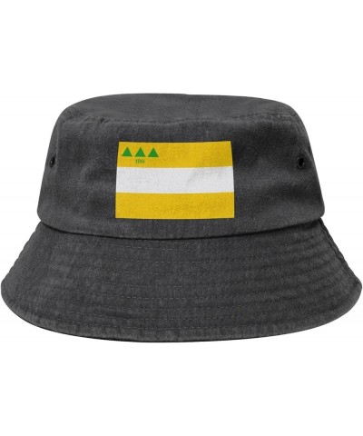 Flag of Meadville, Pennsylvania Bucket Hat for Men Women Outdoor Washed Cotton Sun Hats Travel Beach Hat Black $11.24 Bucket ...