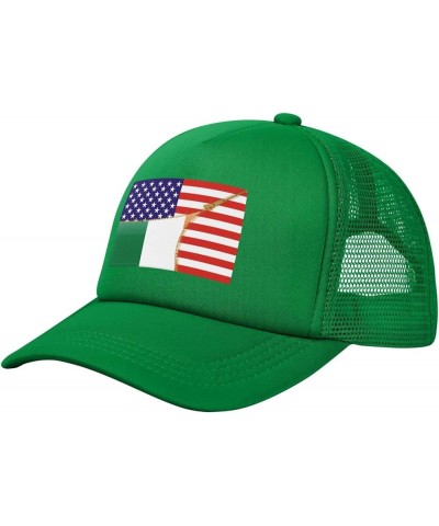 Dad Hat/Cap Mesh Baseball Cap Adjustable Trucker Hat Unisex Green $11.27 Baseball Caps