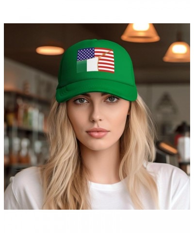 Dad Hat/Cap Mesh Baseball Cap Adjustable Trucker Hat Unisex Green $11.27 Baseball Caps