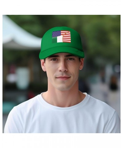 Dad Hat/Cap Mesh Baseball Cap Adjustable Trucker Hat Unisex Green $11.27 Baseball Caps