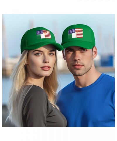 Dad Hat/Cap Mesh Baseball Cap Adjustable Trucker Hat Unisex Green $11.27 Baseball Caps