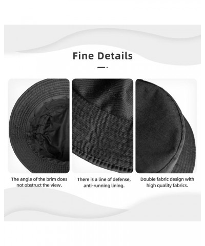 Black Sketch Claw Seamless Pattern Bucket Hat for Men Women Outdoor Summer Beach Travel Fishing Cap $15.18 Bucket Hats