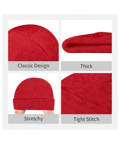 Black Warm Knit Hat Cartoon Peacock Prints Soft Good Elasticity Suitable for Daily and Outdoor Sports Red $9.60 Skullies & Be...