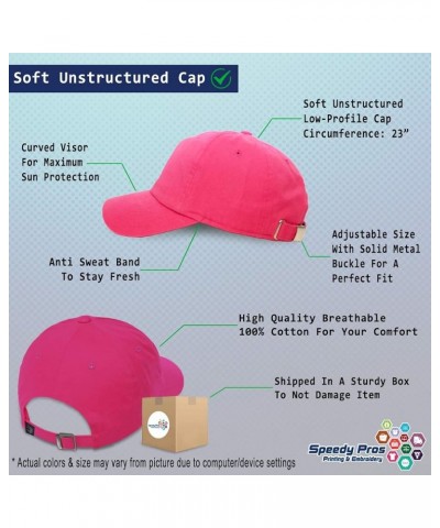 Custom Soft Baseball Cap Editor Material Twill Cotton Books Dad Hat for Men & Women Hot Pink Design Only $14.10 Baseball Caps