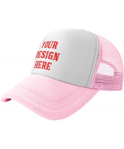 N/A" Personalized Baseball Cap Company Logo Text Picture Personalized Party Baseball Hat Cool Design Your Own Hats Hats Pink-...