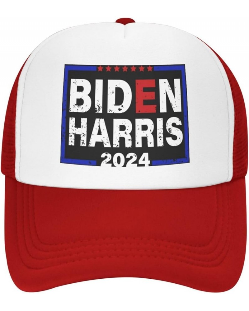 Biden Harris 2024 - Democrat Liberal 2024 Election Trucker Hat Men Mesh Baseball Cap Cowboy Hat Women Dad Cap Black Red $11.5...