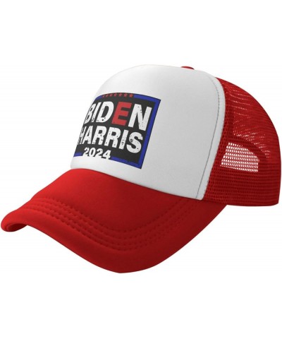 Biden Harris 2024 - Democrat Liberal 2024 Election Trucker Hat Men Mesh Baseball Cap Cowboy Hat Women Dad Cap Black Red $11.5...