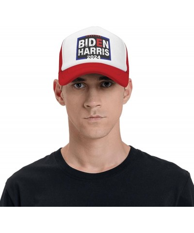 Biden Harris 2024 - Democrat Liberal 2024 Election Trucker Hat Men Mesh Baseball Cap Cowboy Hat Women Dad Cap Black Red $11.5...