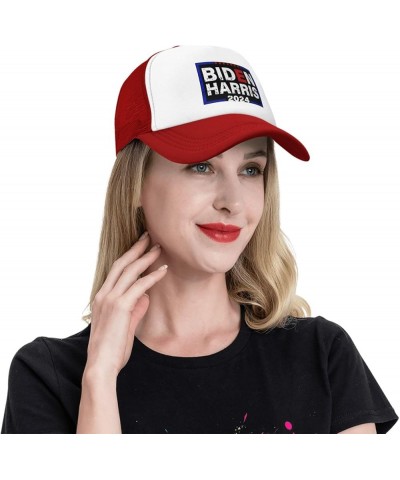 Biden Harris 2024 - Democrat Liberal 2024 Election Trucker Hat Men Mesh Baseball Cap Cowboy Hat Women Dad Cap Black Red $11.5...