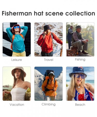 Hip Pop Fishermen Caps for Women Men Teens, Wide Brim Fitted Boonie Hat Sun Cap Design (541) $7.41 Sun Hats