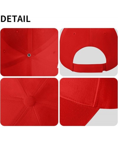 Baseball Caps Sandwich Cap(Trump 2024 Pattern Design) Unisex Adult Adjustable W/Curve Brim Trucker Hats Dad Hat Red $14.67 Ba...