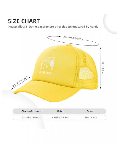 Your Opinion Wasn't in The Recipe Hat Trendy Mesh Baseball Cap Dad Hats Golf Sunhat for Men Women Black Yellow $11.52 Basebal...