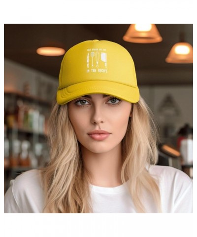 Your Opinion Wasn't in The Recipe Hat Trendy Mesh Baseball Cap Dad Hats Golf Sunhat for Men Women Black Yellow $11.52 Basebal...