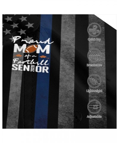 Proud Mom of A Football Senior 2028 Cap Tucker Hat Adjustable Sports Baseball Caps1 Black $15.02 Baseball Caps