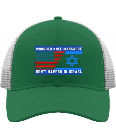 WE Stand with Israel Hats Mens Trucker hat Apricot Mens hat Gifts for Boyfriends Beach Hat Green $11.65 Sun Hats