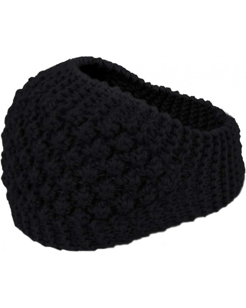 Women's Winter Wide Knit Headband Wide: Black $9.65 Headbands