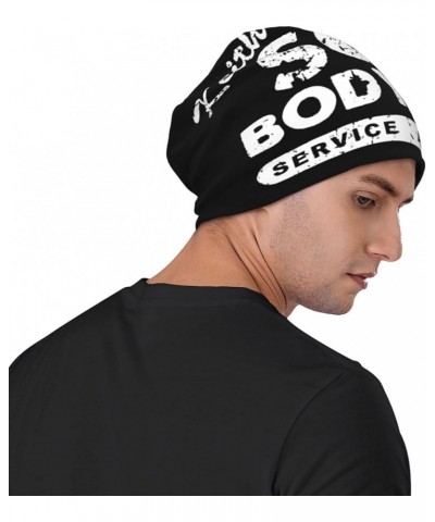 Keith Scott Body Shop Beanie Warm Knit Hat Soft Skull Cap for Men Women Black $10.96 Skullies & Beanies