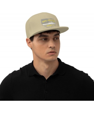 USS Raleigh LPD-1 Flat Brim Baseball Cap Men's Adjustable Trucker Hat Natural $15.80 Baseball Caps