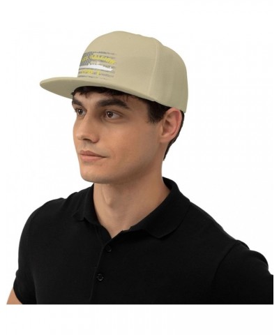 USS Raleigh LPD-1 Flat Brim Baseball Cap Men's Adjustable Trucker Hat Natural $15.80 Baseball Caps