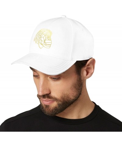 Golden Geometric Chimpanzee Baseball Hat Funny Dad Hats for Women Gifts for Him Baseball White $10.06 Baseball Caps